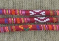 [737121] Rzemień bawełniany szyty 6mm czerwony 50cm