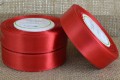 [825005] Wstążka satynowa 25mm 32mb czerwona