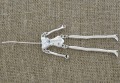 312155 Element ozdobny baza lalki w kolorze srebrnym
