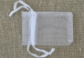  1060236 Woreczek z organzy 7*5cm biały