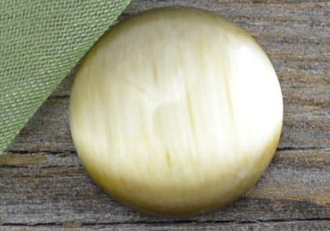 04697 Kaboszon szklany kocie oko 14mm kawowy 2szt 
