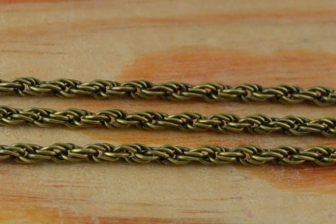 {11130} Łańcuszek kord 2,8mm w kolorze brązu