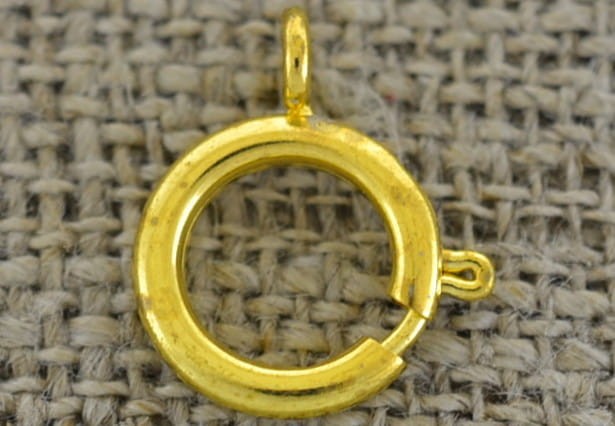 21516 Zapięcie federing duży klasyczny w kolorze złotym 12mm