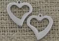 [307389] Zawieszka ze stali nierdzewnej obwódka serca 15,5*15mm