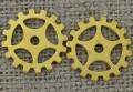 Element ozdobny steampunk tryb kolor złoty 19mm