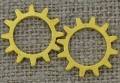 Element ozdobny steampunk tryb kolor złoty 20mm