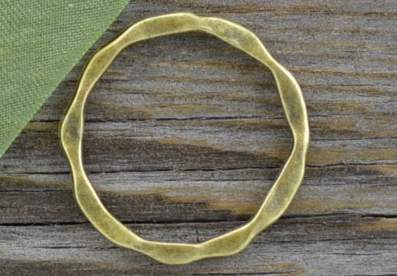 11257 Element ozdobny koło w kolorze brązu 3szt