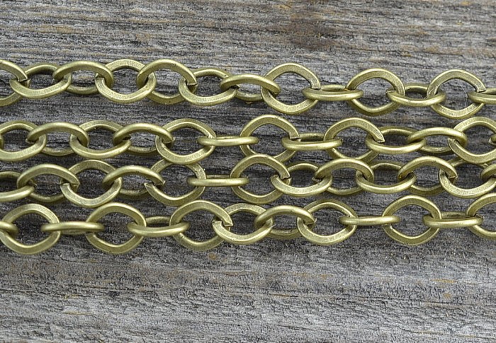 11149 Łańcuszek ozdobny anchor 7*6mm w kolorze brązu 50cm