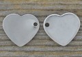 307233 Zawieszka ze stali nierdzewnej serce 2szt