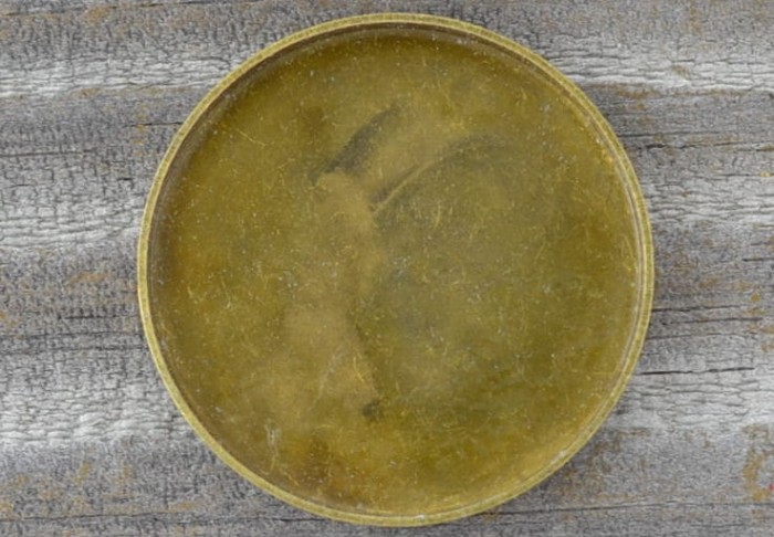 101147 Klasyczna baza medalionu w kolorze brązu na kaboszon 25mm