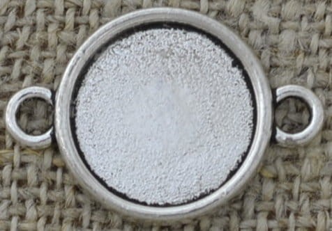 Baza łącznik kolor srebra na kaboszon 14mm