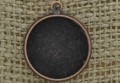 [-0113] Baza medalionu miedziana na kaboszon 16mm