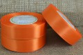 {825102} Wstążka satynowa 25mm 32mb ciemnopomarańczowa