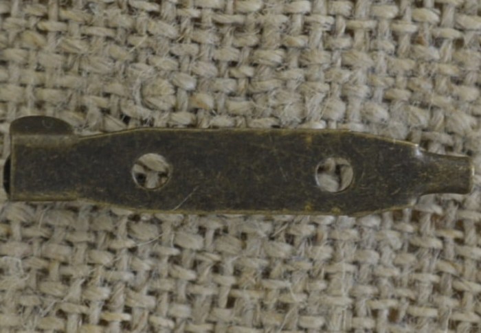 [10224] Agrafka klasyczna 30mm kolor brąz 5szt