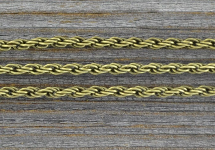 11138 Łańcuszek kord w kolorze brązu 2mm 