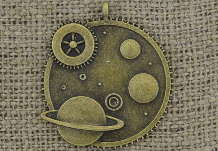 [10852] Zawieszka duża galaktyka w kolorze brązu