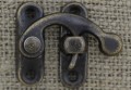  k0804 Zamknięcie do szkatułki w kolorze brązowym 33*27mm