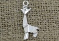 [307452] Zawieszka mała żyrafa origami w kolorze srebrnym