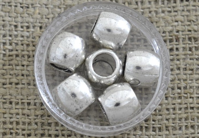 [312193] Koralik modułowy przekładka w kolorze srebrnym