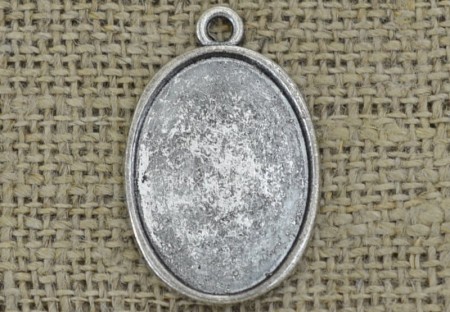 [30129] Baza medalionu na kaboszon 25*18mm 2szt