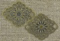 [11256] Element ozdobny filigranowy w kolorze brązu 47*40mm