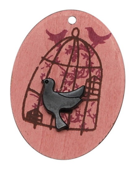 Zawieszka drewniana ptasze