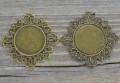 10159 Ozdobna baza medalionu w kolorze brązu na kaboszon 24mm
