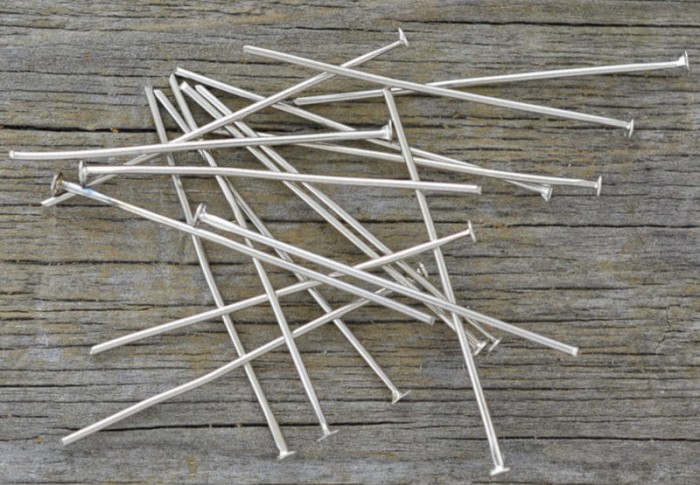 [30910] Szpilki biżuteryjne srebrne 35mm 80szt