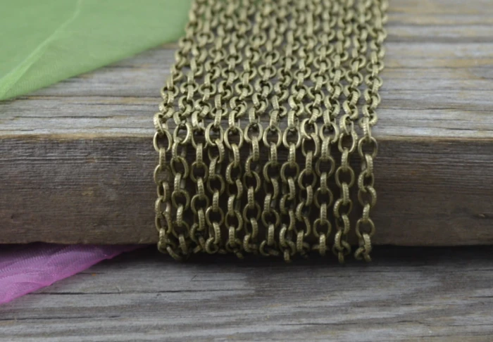 11145 Łańcuszek anchor 3,5*4mm w kolorze brązu