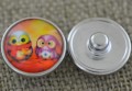 31857 Nap z kaboszonem z obrazkiem jesienne sowy 18mm