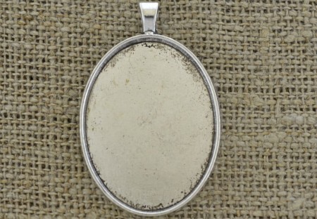 [30178] Baza medalionu srebrna na kaboszon 40*30mm