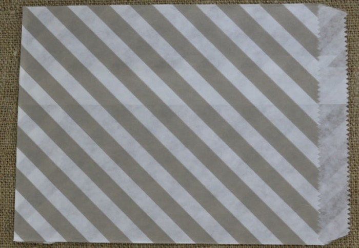 73412 Torebka papierowa zebra biało-beżowa