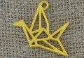 Zawieszka mała ptak origami kolor złota 2szt