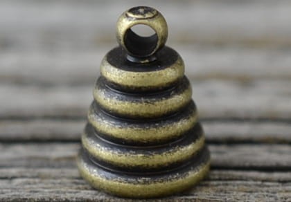 17180 Krawatka do formy szklanej sprężynka w kolorze brązu