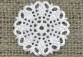 {312173} Element ozdobny ażurowy w kolorze srebrnym 25mm