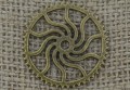 Element ozdobny steampunk tryb kolor brąz 25mm
