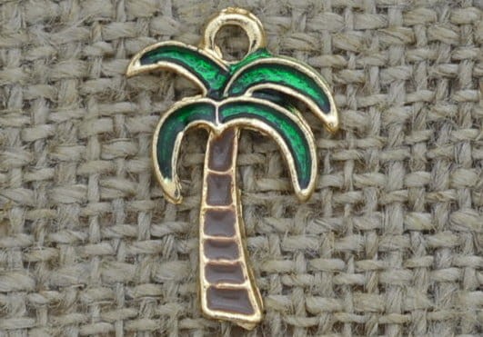 Zawieszka emaliowana palma