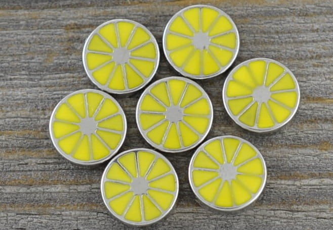  50702 Element ozdobny do sekretnika plasterek cytryny