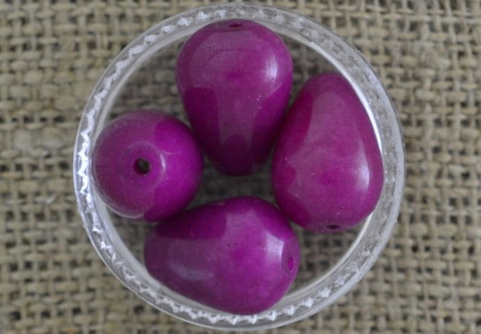 [240522] Kamień naturalny jadeit łezka 15*10mm biskupi 