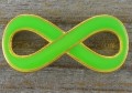 Element ozdobny łącznik znak nieskończoności emaliowany zielony
