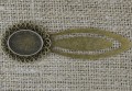 11604 Zakładka do książki z miejscem na kaboszon 18*13mm w kolorze brązu