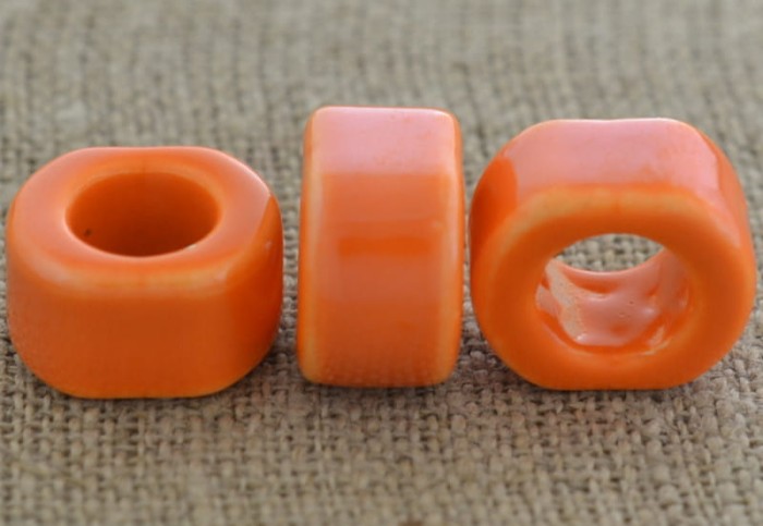  [760580] Koralik modułowy 22*20mm pomarańczowy