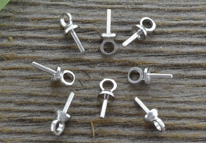 57155 Krawatka do wklejania klasyczna w kolorze srebra