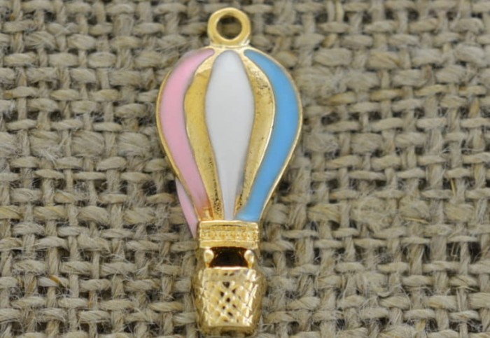 70735 Zawieszka emaliowana balon kolorowy