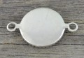 30141 Klasyczna baza łącznik w kolorze srebra na kaboszon 14mm 