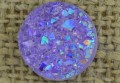  [046340] Kaboszon brokatowy druzy fioletowy 12mm