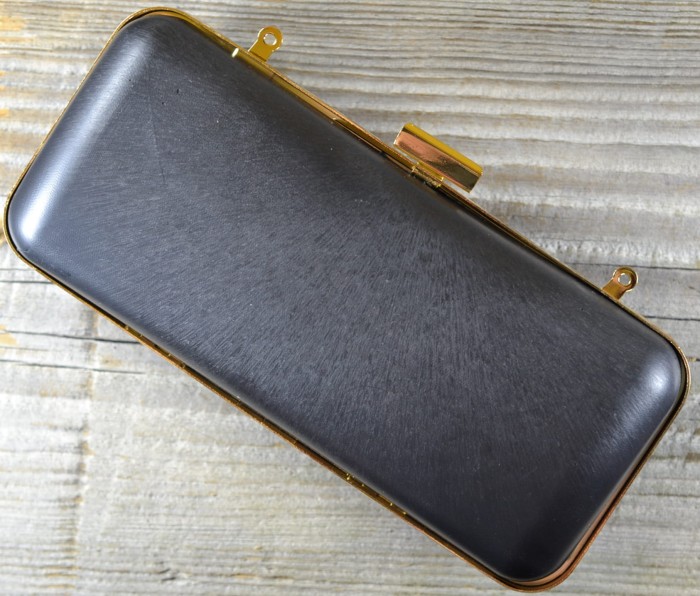 {k0119} Baza torebki puzderko 18*8cm wykończenie w kolorze złotym