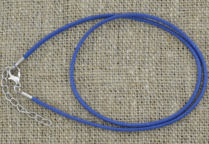 15128 Baza naszyjnika imitacja skóry granatowa