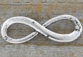 307149 Zawieszka znak nieskończoności w kolorze starego srebra 2szt