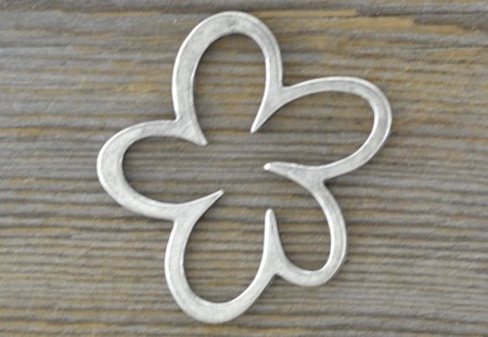 [31287] Element ozdobny obwódka kwiatka srebrna